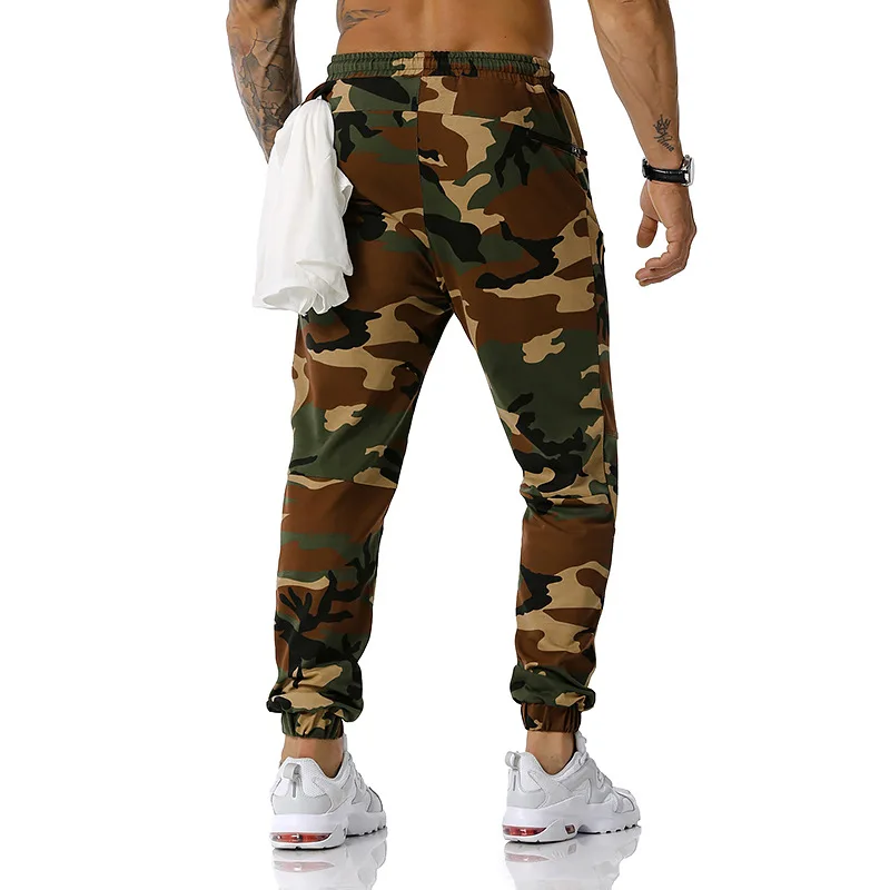 Mens Joggers Pants Fitness Camo Trousers Jogging Sweatpants Men Casual Hip Hop Streetwear Sports Trousers with Zipper Pockets
Mens Joggers Pants Fitness Camo Trousers Jogging Sweatpants Men Casual Hip Hop Streetwear Sports Trousers with Zipper Pockets