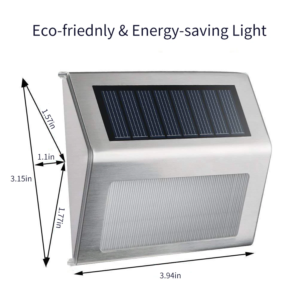 LED Solar Stair Lamp Waterproof Outdoor Pathway Yard Patio Stairs Steps Fence Lamps Solar Night Light For Garden Wall Light
LED Solar Stair Lamp Waterproof Outdoor Pathway Yard Patio Stairs Steps Fence Lamps Solar Night Light For Garden Wall Light