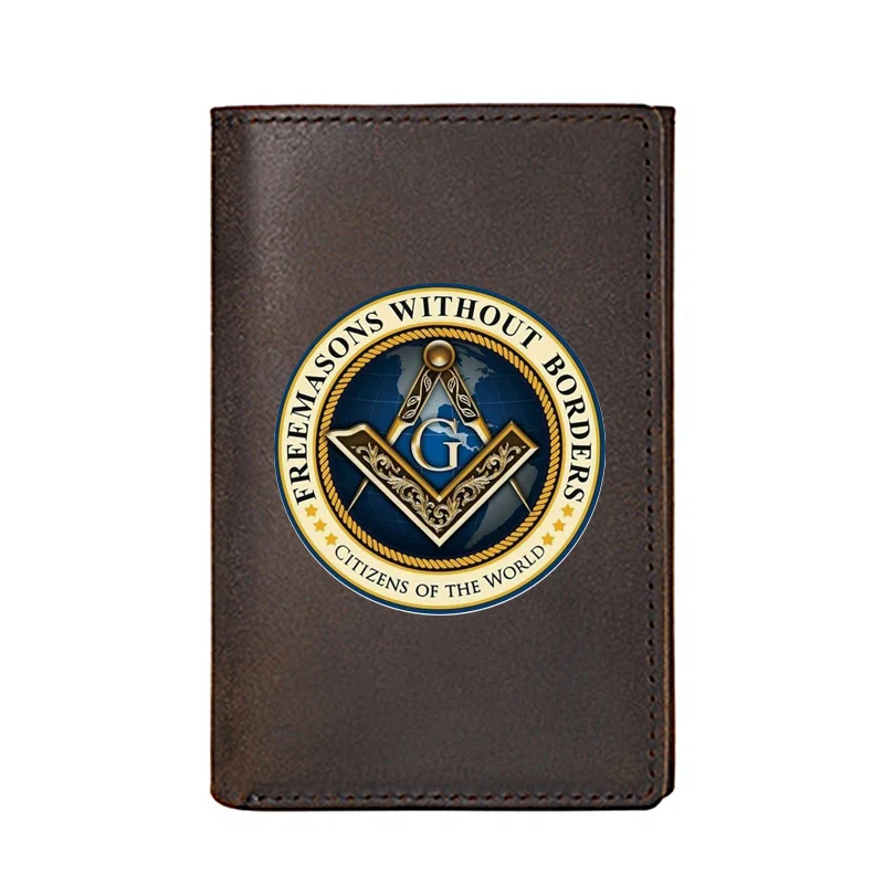 Personality Luxury Free and Accepted Masons High Quality Genuine Leather Wallet For Men Business Card Holders Short Money Bags
Personality Luxury Free and Accepted Masons High Quality Genuine Leather Wallet For Men Business Card Holders Short Money Bags