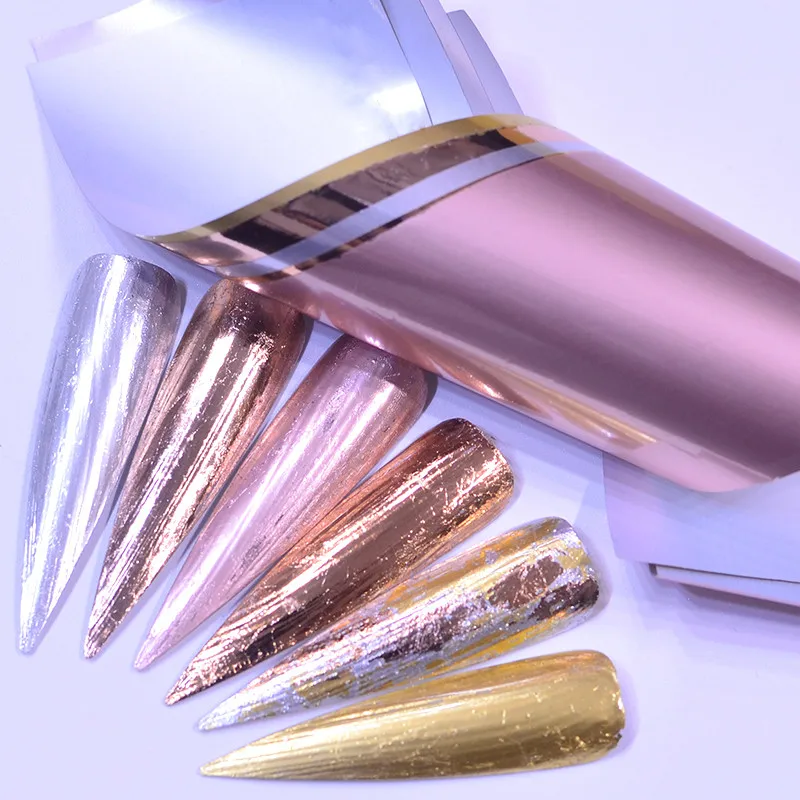 5PCS/Pack Rose Gold Holographic Nail Foils Starry Sky Glitter Nail Art Transfer Stickers Paper Nail Art Tips
5PCS/Pack Rose Gold Holographic Nail Foils Starry Sky Glitter Nail Art Transfer Stickers Paper Nail Art Tips