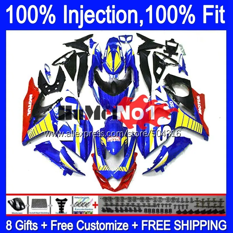 Инъекция OEM для SUZUKI GSXR1000 L7 L8 GSXR 1000 2017 2018 116MC.3 GSXR-1000 K17 GSX-R1000 17 18 19 обтекатель синий глянцевый 
Инъекция OEM для SUZUKI GSXR1000 L7 L8 GSXR 1000 2017 2018 116MC.3 GSXR-1000 K17 GSX-R1000 17 18 19 обтекатель синий глянцевый