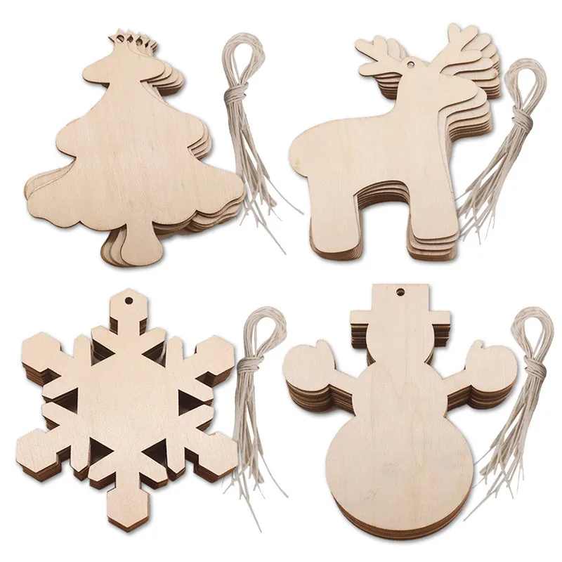 10pcs Wooden Hanging Plaque Christmas Decoration Deer Tree Snowman snowflakes & Cute Elk Ornaments Wood Tags Tree Hanging Sigh 
10pcs Wooden Hanging Plaque Christmas Decoration Deer Tree Snowman snowflakes & Cute Elk Ornaments Wood Tags Tree Hanging Sigh