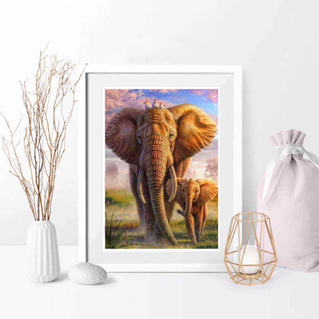 DIY 5D Diamond Painting Elephant Cross Stitch Kits Full Drill Embroidery Diamond Mosaic Animals Art Picture Home Art Decoration
DIY 5D Diamond Painting Elephant Cross Stitch Kits Full Drill Embroidery Diamond Mosaic Animals Art Picture Home Art Decoration