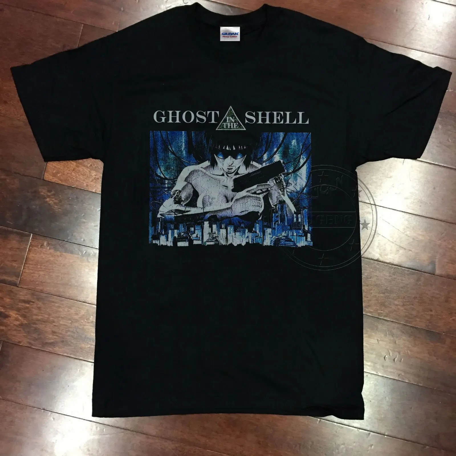 Перепечатка 1995 Ghost In The Shell Vtg 80S Manga футболка аниме Sci Fi Major Akira дешевые продажи 100%