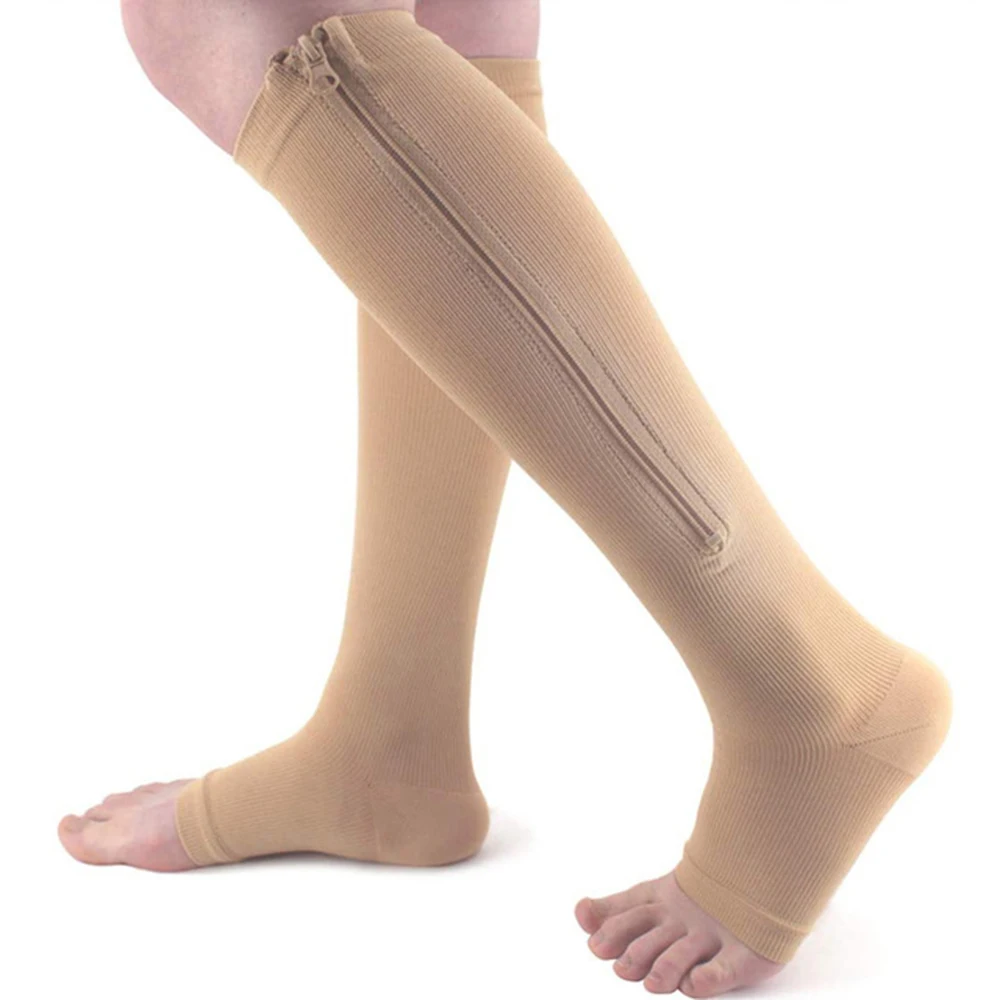 Unisex Sports Socks Open Toe Knee Length Zipper Sports Shaping Veins Compression Stockings Women Men Leg Warmers
Unisex Sports Socks Open Toe Knee Length Zipper Sports Shaping Veins Compression Stockings Women Men Leg Warmers