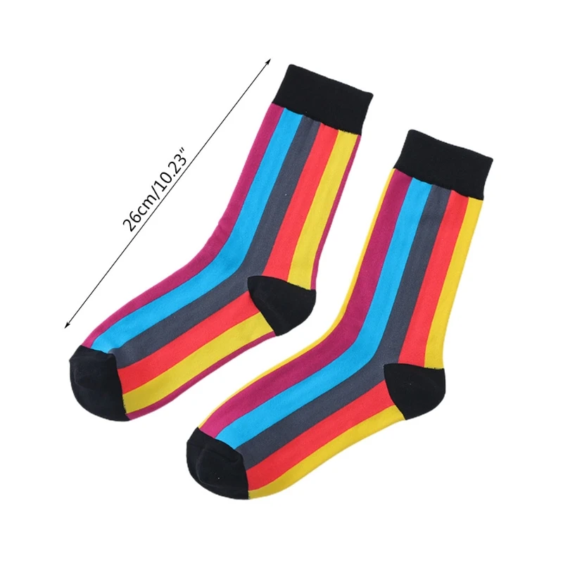 Women Autumn Rainbow Vertical Striped Long Crew Socks Novelty Harajuku Hip Hop Skateboard Cotton Mid Tube Hosiery Stockings
Women Autumn Rainbow Vertical Striped Long Crew Socks Novelty Harajuku Hip Hop Skateboard Cotton Mid Tube Hosiery Stockings