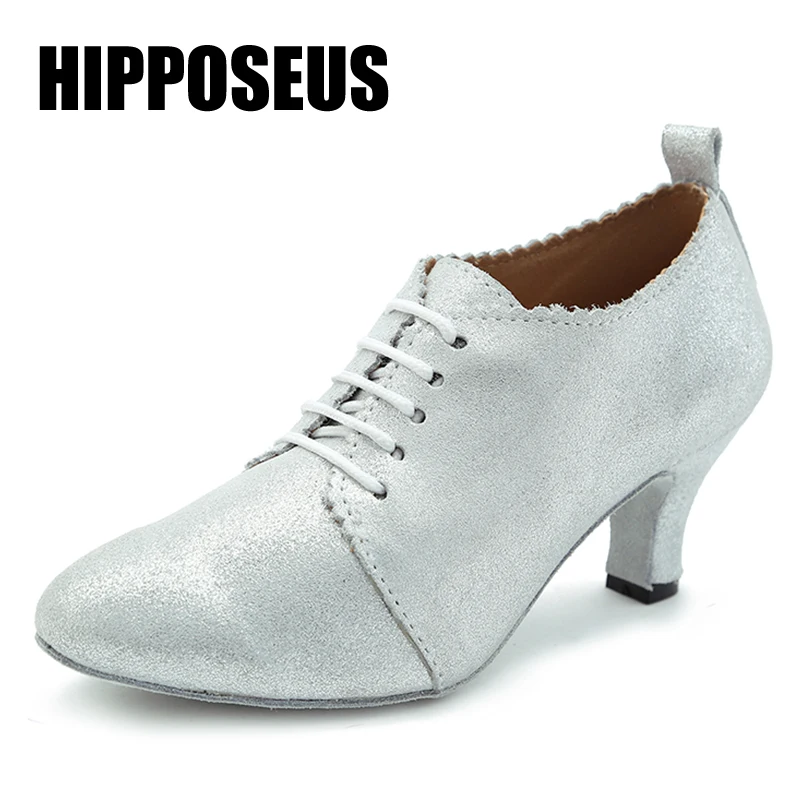 

Hipposeus Для женщин танец-обувь для латиноамериканских танцев для девочек женские бальные Обувь для танцев женские современные Танго Танцы об...