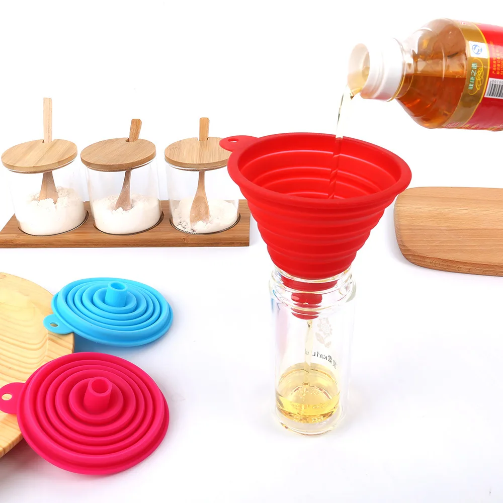 Silicone Collapsible Funnel Water Bottle Hopper Funnel Household Kitchen Tools Mini Silicone Foldable Funnel Liquid Transfer
Silicone Collapsible Funnel Water Bottle Hopper Funnel Household Kitchen Tools Mini Silicone Foldable Funnel Liquid Transfer