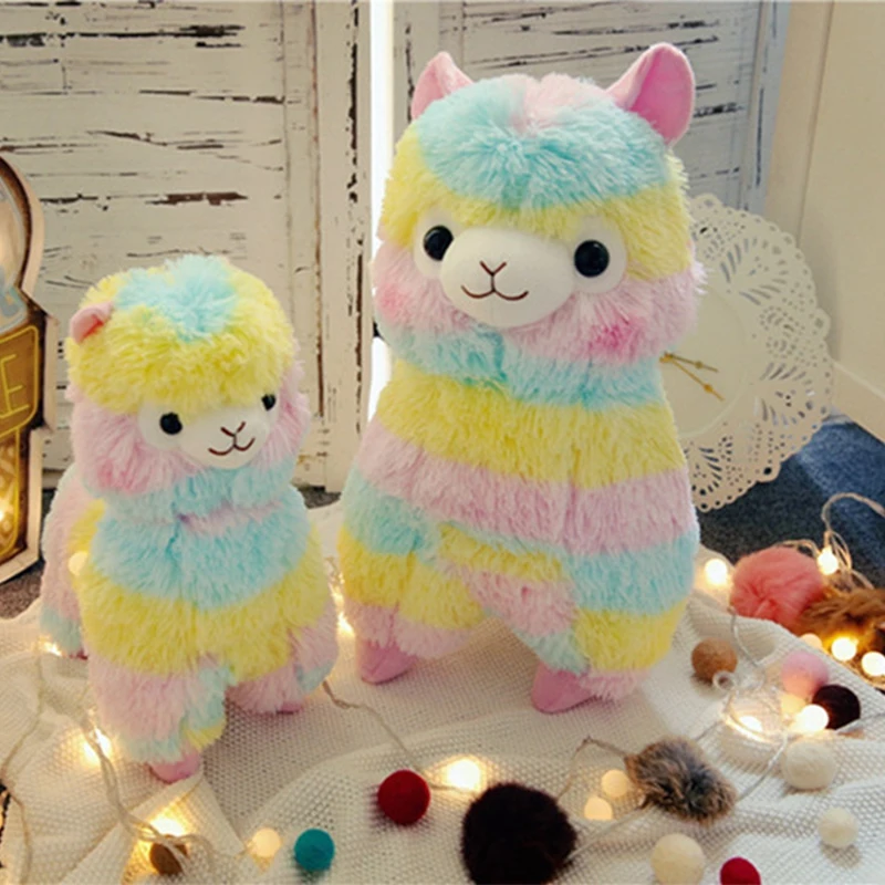 35-50cm Cute Rainbow Alpaca sheep Doll Plush Toys stuffed Animals Pillow Cushion Christmas Gift for Kids
35-50cm Cute Rainbow Alpaca sheep Doll Plush Toys stuffed Animals Pillow Cushion Christmas Gift for Kids