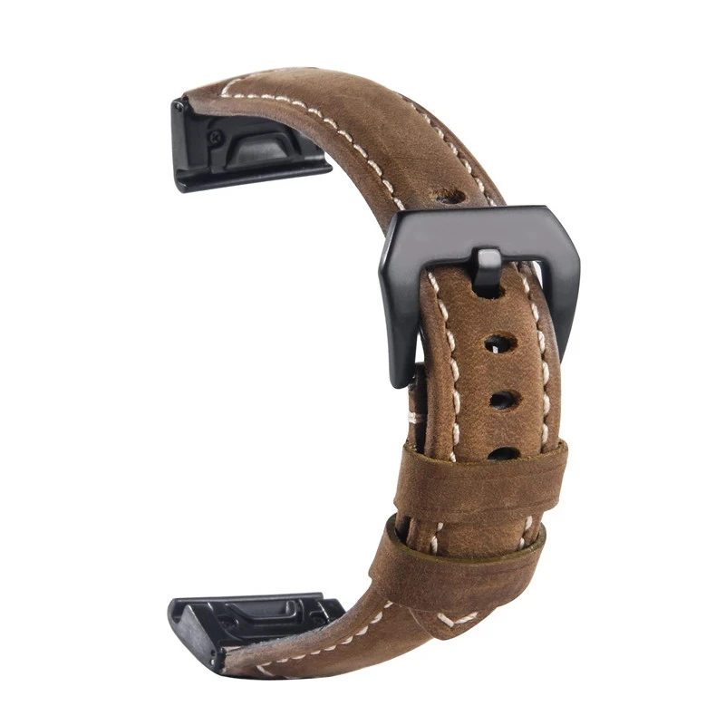 26MM Luxury Genuine Leather Watch Band Strap for Garmin Fenix 6X/5X Quickfit Clasp Bracelet for Fenix 3/3 HR Watch Accessories
26MM Luxury Genuine Leather Watch Band Strap for Garmin Fenix 6X/5X Quickfit Clasp Bracelet for Fenix 3/3 HR Watch Accessories