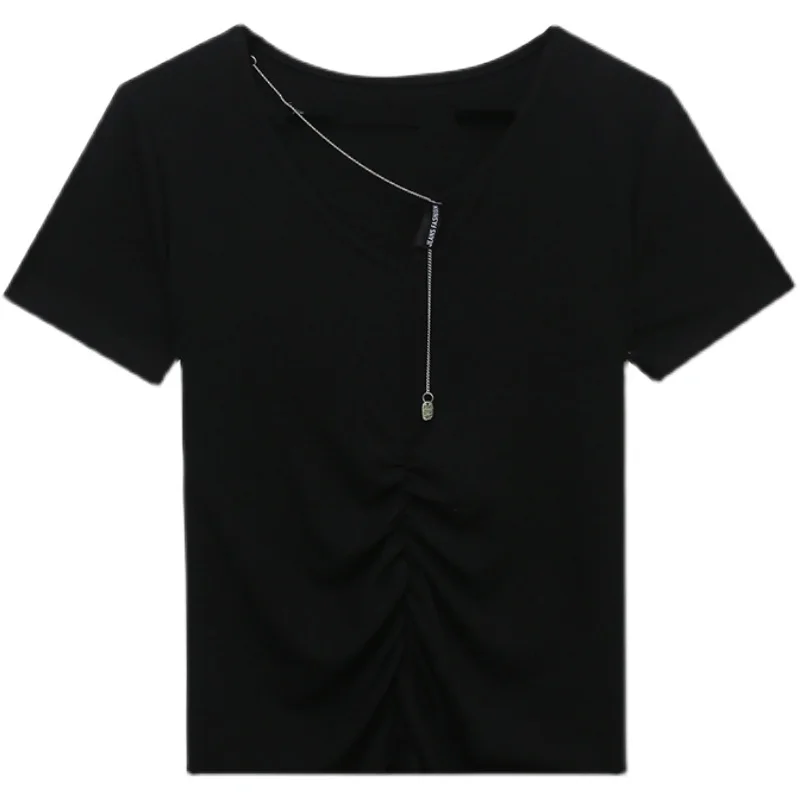 2021 Summer Short Sleeve Women T-Shirt Fashion Casual Solid Color Cotton Tops Elegant Slim Female Shirt
2021 Summer Short Sleeve Women T-Shirt Fashion Casual Solid Color Cotton Tops Elegant Slim Female Shirt