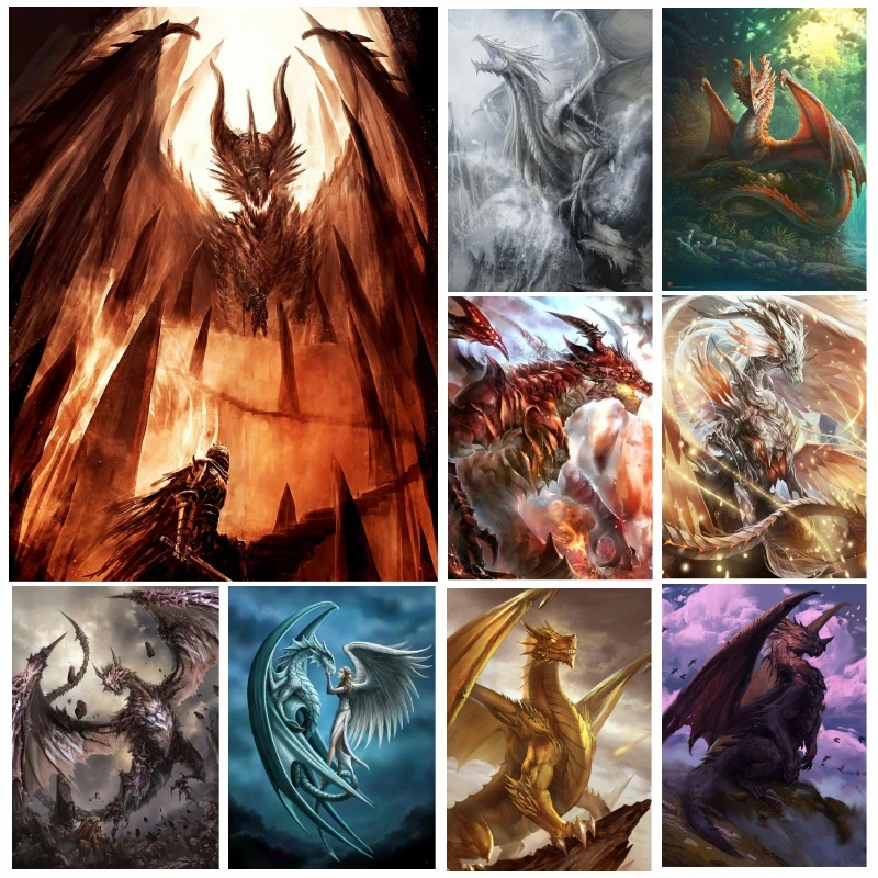 Dragon Kits 5D Diamond Painting Resin Bead Mosaic Full Round Square Cross Stitch Drill Animal Embroidery Home Decoration
Dragon Kits 5D Diamond Painting Resin Bead Mosaic Full Round Square Cross Stitch Drill Animal Embroidery Home Decoration