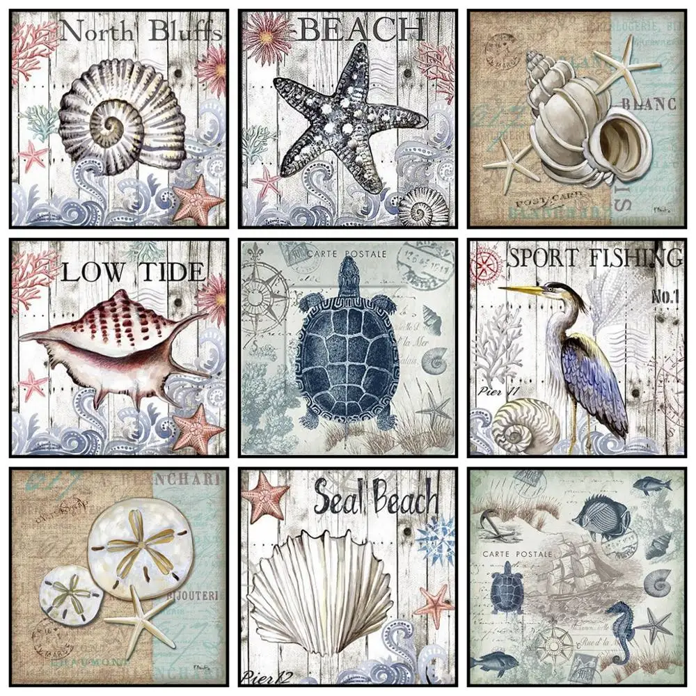 DIY 5D Diamond Mosaic Art Sea Shell Diamond Painting Full Square/Round Drill Picture of Rhinestone Cross Stitch Hobby & Crafts
DIY 5D Diamond Mosaic Art Sea Shell Diamond Painting Full Square/Round Drill Picture of Rhinestone Cross Stitch Hobby & Crafts
