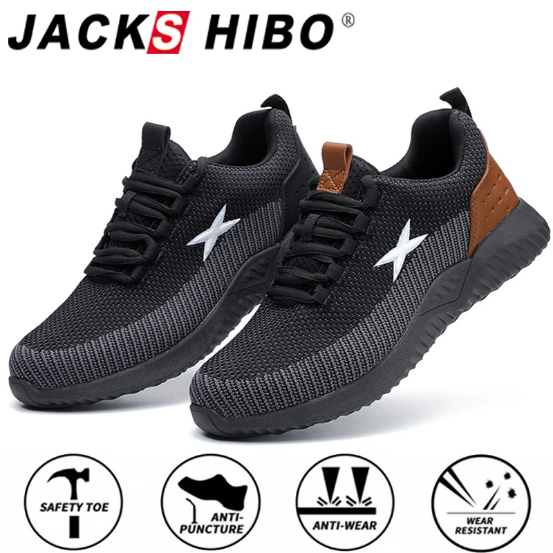 JACKSHIBO All Season Men Safety Work Shoes Anti-Smashing Steel Toe Cap Shoes Construction Working Safety Boots Sneakers Big Size
JACKSHIBO All Season Men Safety Work Shoes Anti-Smashing Steel Toe Cap Shoes Construction Working Safety Boots Sneakers Big Size