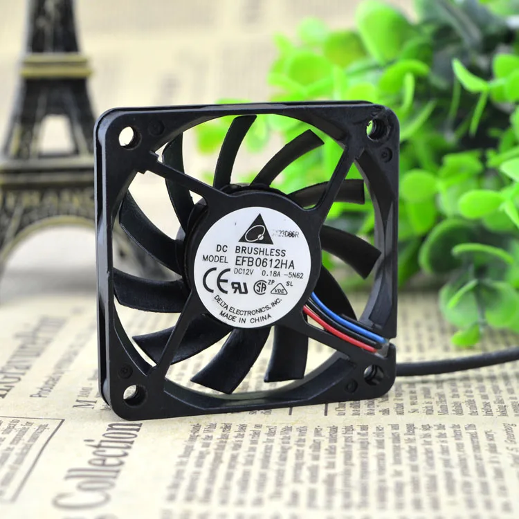New original EFB0612HA 6010 12V 0.18A 6CM ultra-thin fan chassis cooling equipment fan
New original EFB0612HA 6010 12V 0.18A 6CM ultra-thin fan chassis cooling equipment fan