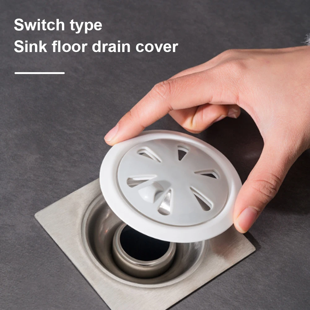 Floor Drain Cover Plastic Hair Catcher Floor Drain Strainer with Switch Odor Proof for Floor Drain Kitchen Bathroom Sink Tools
Floor Drain Cover Plastic Hair Catcher Floor Drain Strainer with Switch Odor Proof for Floor Drain Kitchen Bathroom Sink Tools