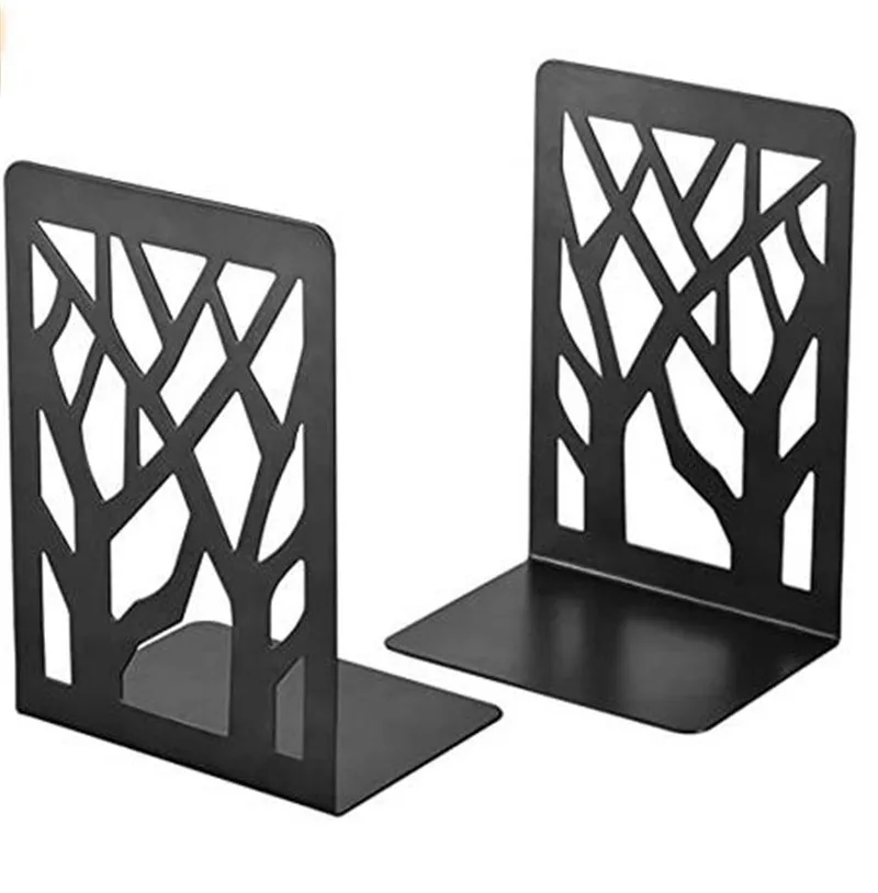 2 PCS Metal Desktop Bookends Pure Color Hollow Pattern Book Ends Supports for Shelves and Desk
2 PCS Metal Desktop Bookends Pure Color Hollow Pattern Book Ends Supports for Shelves and Desk