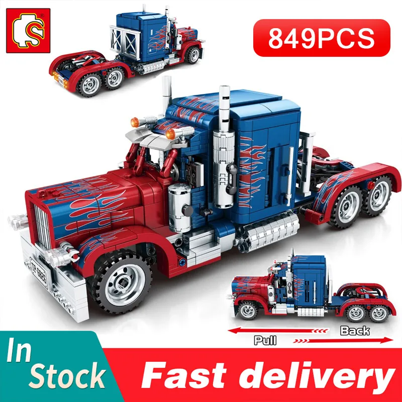 849PCS DIY Toys For Children Assemble Heavy Container Truck Car Model Sembo Building Blocks Kids Educational Bricks Boys Gifts
849PCS DIY Toys For Children Assemble Heavy Container Truck Car Model Sembo Building Blocks Kids Educational Bricks Boys Gifts