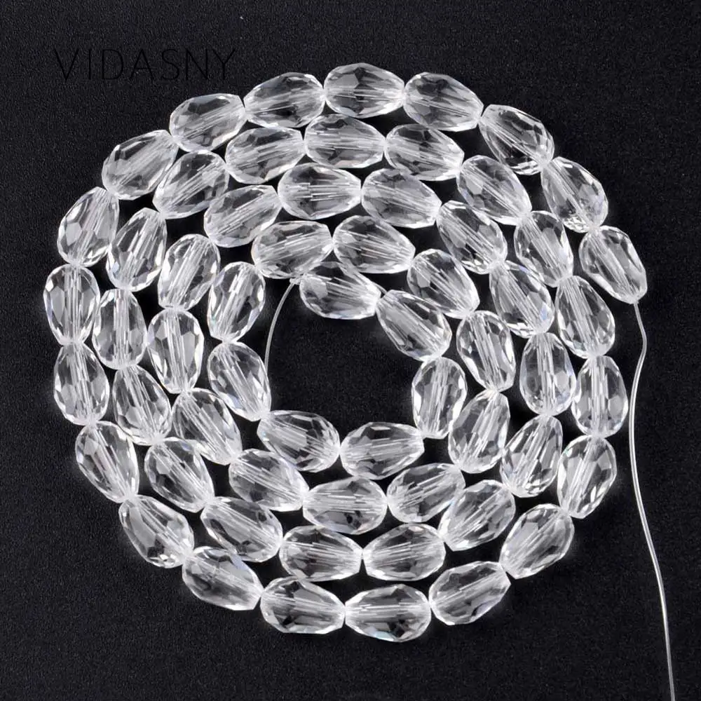 White Faceted Teardrop Austrian Crystal Beads For Jewelry Making 11*8mm Waterdrop Glass Beads Diy Bracelet Earring Accessories
White Faceted Teardrop Austrian Crystal Beads For Jewelry Making 11*8mm Waterdrop Glass Beads Diy Bracelet Earring Accessories