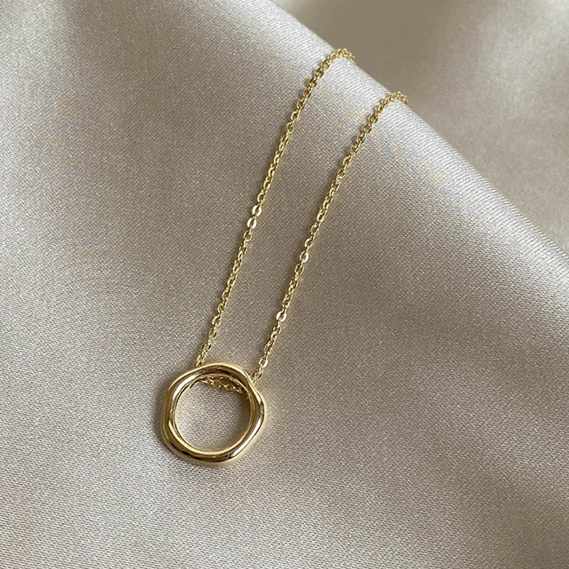 Korean Titanium Steel Geometric Circle Necklace Temperament Pendant Fashion Trendy Necklaces Woman 2021 Jewelry
Korean Titanium Steel Geometric Circle Necklace Temperament Pendant Fashion Trendy Necklaces Woman 2021 Jewelry
