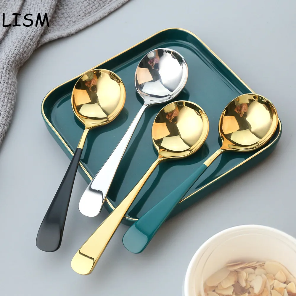 4PCS Stainless Steel Western Dinner Spoon Gold Silver Coffee Spoon With Long Handle Ice Cream Mixing Tea Dessert Spoon Tableware
4PCS Stainless Steel Western Dinner Spoon Gold Silver Coffee Spoon With Long Handle Ice Cream Mixing Tea Dessert Spoon Tableware