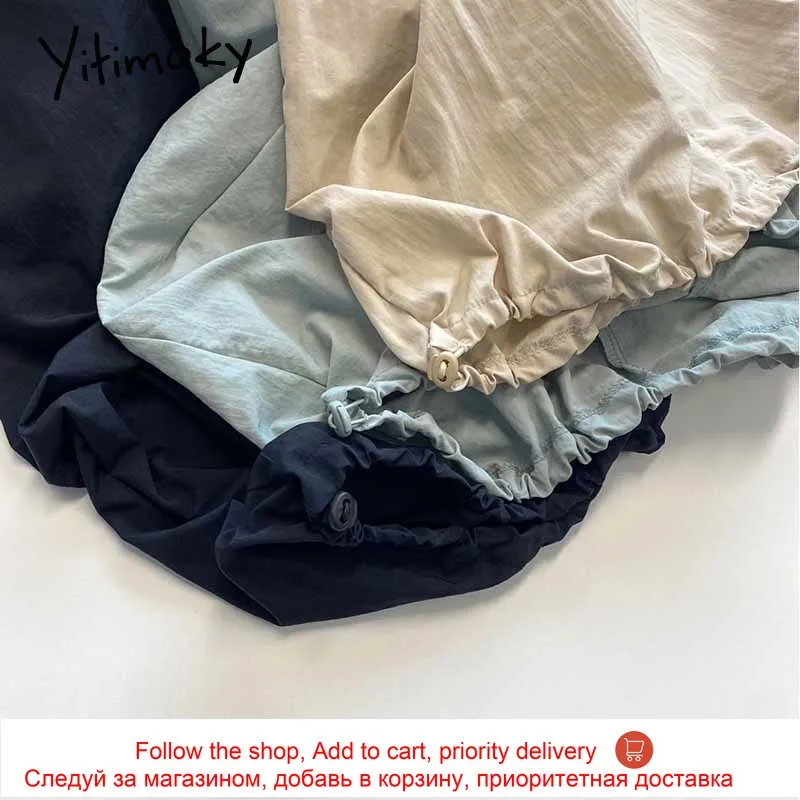 Yitimoky Simple Women Dresses Sleeveless Spaghetti Strap 2021 Summer Fashion Korean Square Collar Ruched Draw String Dress
Yitimoky Simple Women Dresses Sleeveless Spaghetti Strap 2021 Summer Fashion Korean Square Collar Ruched Draw String Dress
