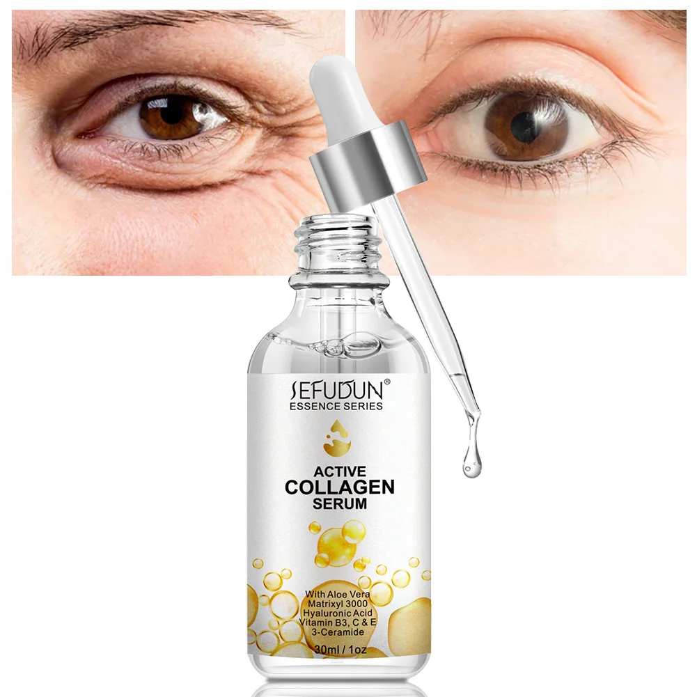30ml Active Collagen Eye Serum Moisturize Whitening Nourish Eye Skin Improve Dryness Fine Lines Dark Circles Eye Hydration Serum
30ml Active Collagen Eye Serum Moisturize Whitening Nourish Eye Skin Improve Dryness Fine Lines Dark Circles Eye Hydration Serum