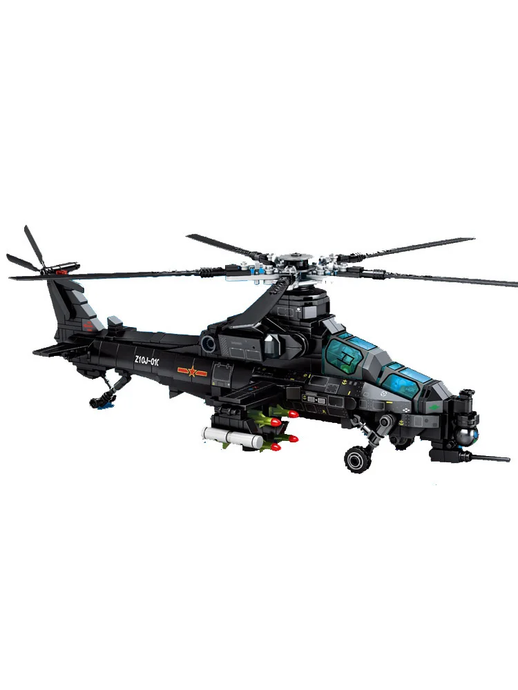 704Pcs Military Z-10 helicopter Block Set Army Building Plane Toy with Soldiers For Children
704Pcs Military Z-10 helicopter Block Set Army Building Plane Toy with Soldiers For Children