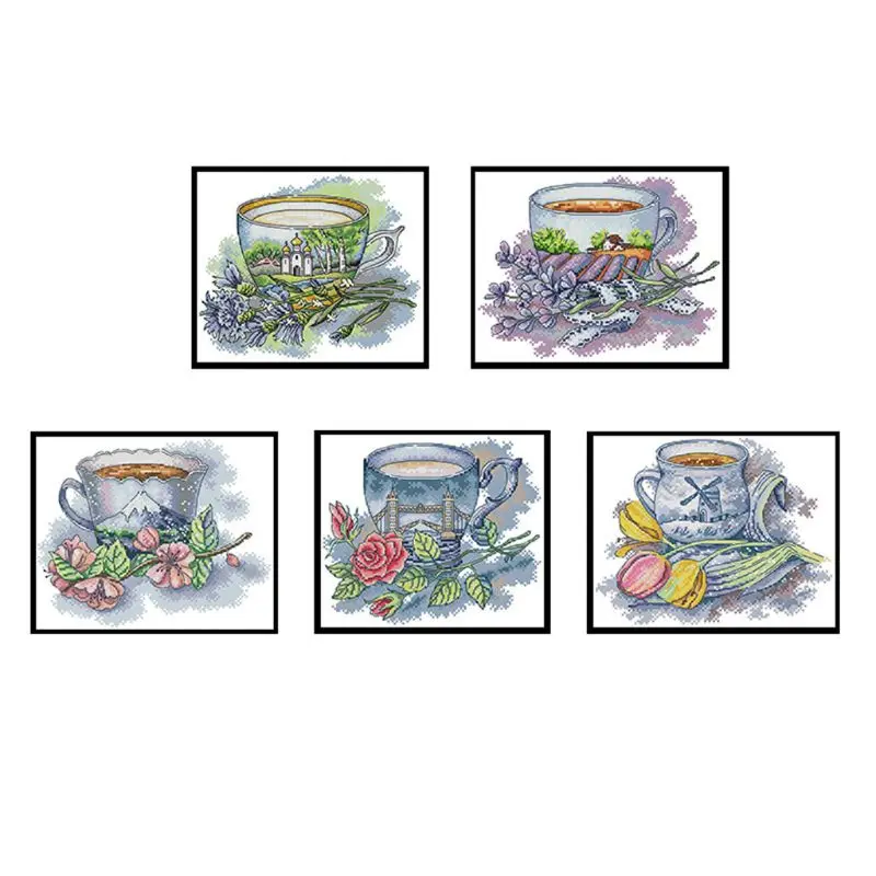 5pcs Cup DIY Handmade Needlework Counted 14CT Printed Cross Stitch Embroidery Kit E56C 
5pcs Cup DIY Handmade Needlework Counted 14CT Printed Cross Stitch Embroidery Kit E56C