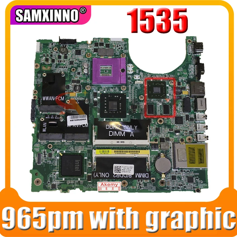 working for dell STUDIO 1535 motherboard CN-0H281K 0H281K mainboard 965pm with graphic card working well and free shipping
working for dell STUDIO 1535 motherboard CN-0H281K 0H281K mainboard 965pm with graphic card working well and free shipping