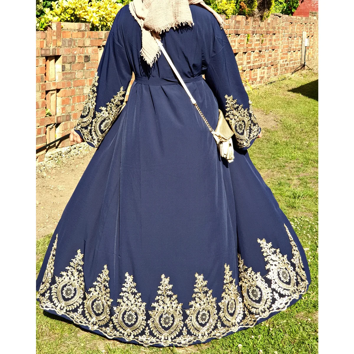 WEPBEL Women Muslim Dress Full Sleeve Floral Dress Fashion Open Cardigan Robe Dubai Abaya Flower Ankle Length 
WEPBEL Women Muslim Dress Full Sleeve Floral Dress Fashion Open Cardigan Robe Dubai Abaya Flower Ankle Length