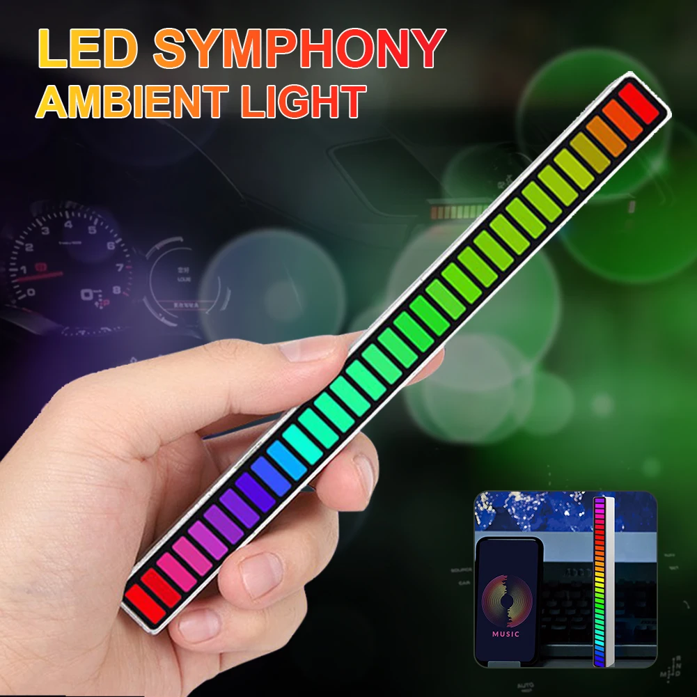 LED Light Bar Sound Activated Atmosphere Light Music Sync Sound Control Color Changing RGB Light Bar USB Powered Pickup Light
LED Light Bar Sound Activated Atmosphere Light Music Sync Sound Control Color Changing RGB Light Bar USB Powered Pickup Light
