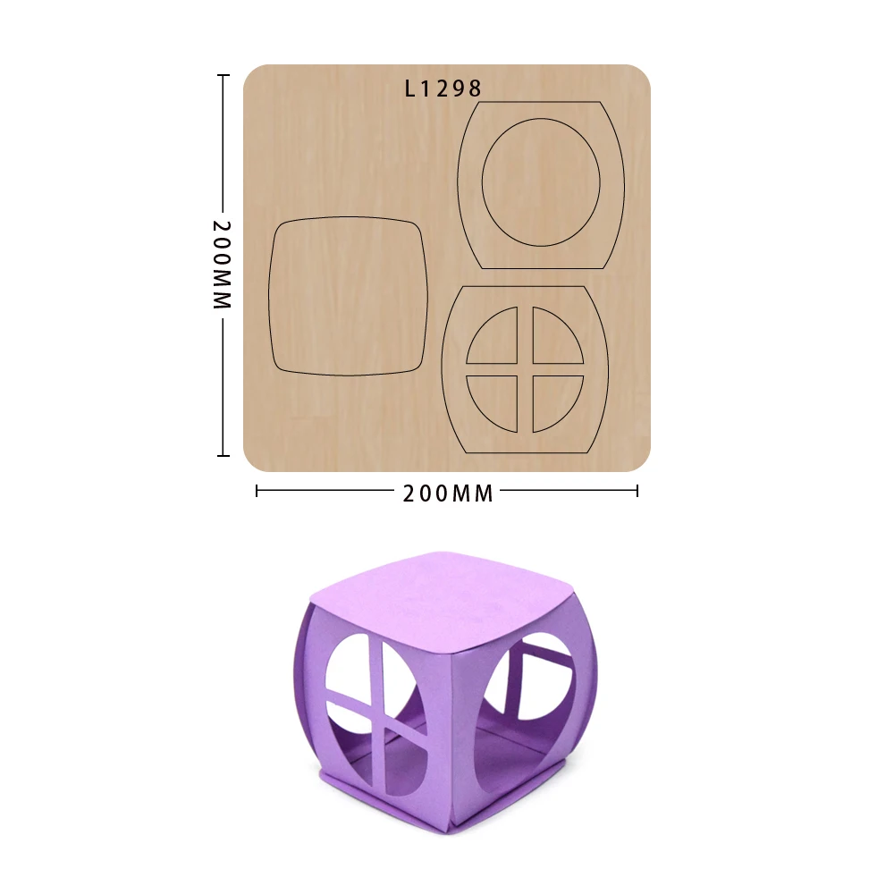 Gift box knife mold mold wood die-cutting die, model L1298, suitable for common die-cutting machines in the market
Gift box knife mold mold wood die-cutting die, model L1298, suitable for common die-cutting machines in the market