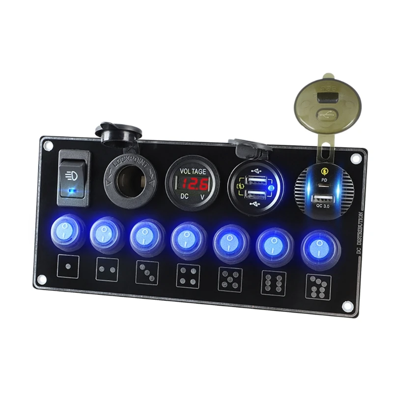 Автомобильное зарядное устройство, 32 ГБ, 5 USB, 12-24 В, быстрая зарядка, разъем QC 3,0, розетка питания с вольтметром
Автомобильное зарядное устройство, 32 ГБ, 5 USB, 12-24 В, быстрая зарядка, разъем QC 3,0, розетка питания с вольтметром
