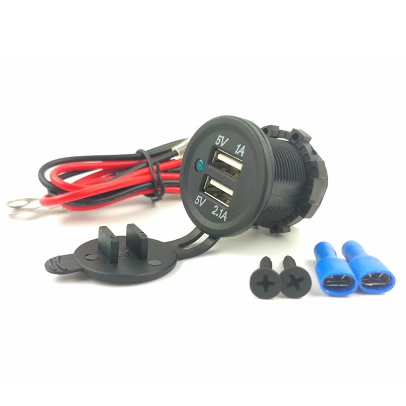 Мотоциклетная Автомобильная Зажигалка зарядное устройство розетка DC 12 V/24 V Dual USB Power
Мотоциклетная Автомобильная Зажигалка зарядное устройство розетка DC 12 V/24 V Dual USB Power