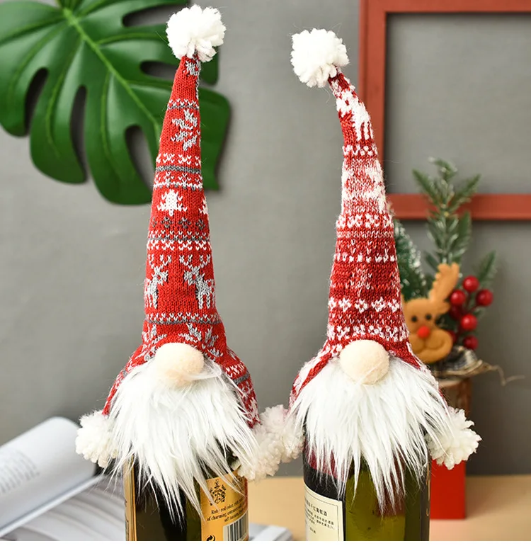 New Faceless Doll Christmas Decorations, Faceless Doll Bottle Champagne Set, Hotel Restaurant Holiday Atmosphere Decorations
New Faceless Doll Christmas Decorations, Faceless Doll Bottle Champagne Set, Hotel Restaurant Holiday Atmosphere Decorations