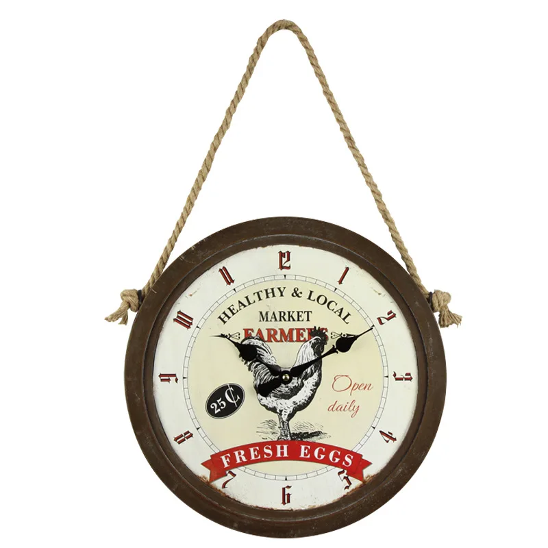 Nordic hemp rope wall clock retro creative wall clock home decoration clock
Nordic hemp rope wall clock retro creative wall clock home decoration clock