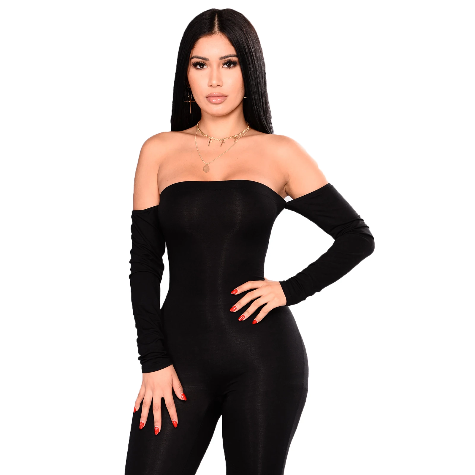 Women Jumpsuits Ladies Clothes Long Sleeve Off Shoulder Bodycon Playsuit Party Jumpsuit Romper Trousers Womens Playsuits
Women Jumpsuits Ladies Clothes Long Sleeve Off Shoulder Bodycon Playsuit Party Jumpsuit Romper Trousers Womens Playsuits