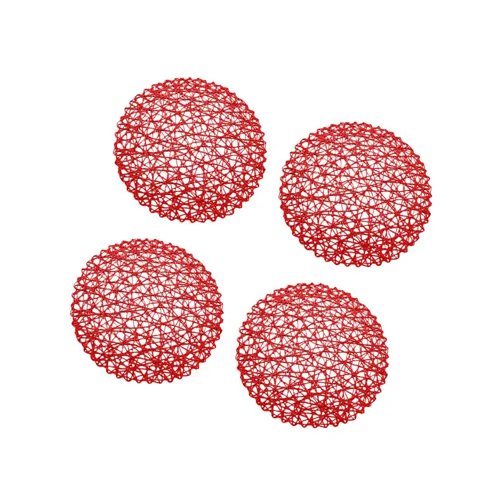 4pcs Hand-woven Potholder Round Weaving Placemat Dining Table Pad Heat Resistant Kitchen Anti-skid Table Mat Supplies
4pcs Hand-woven Potholder Round Weaving Placemat Dining Table Pad Heat Resistant Kitchen Anti-skid Table Mat Supplies