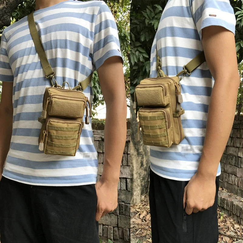 Men WomenOutdoor Sports EDC Bag Phone Holder Pouch Camping Hiking MOLLE System Backpack Utility Waist Bag