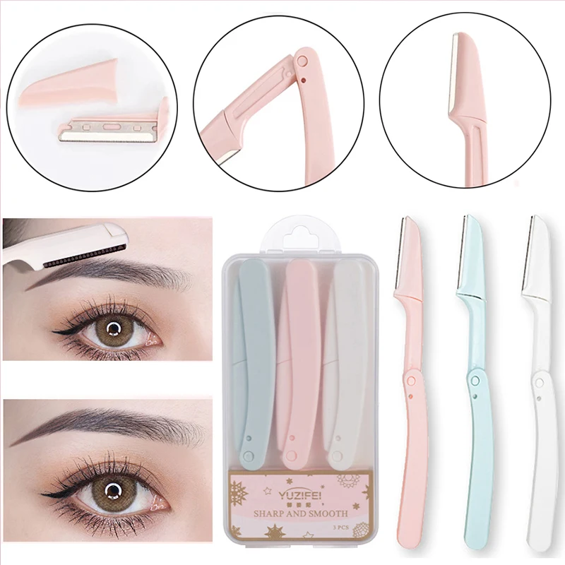 Brow Razor Blades Makeup Tool 1/2/3PCS Eyebrow Trimmer Folding Eyebrow Comb Hair Remover Tools Washable Women Makeup Tool
Brow Razor Blades Makeup Tool 1/2/3PCS Eyebrow Trimmer Folding Eyebrow Comb Hair Remover Tools Washable Women Makeup Tool