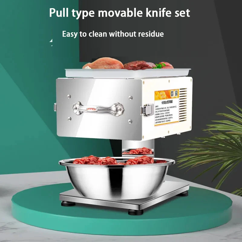 meat cutter Commercial stainless steel meat slicer Chopped meat mincing machine Flaky cutting machine electric Food processor Sl
meat cutter Commercial stainless steel meat slicer Chopped meat mincing machine Flaky cutting machine electric Food processor Sl