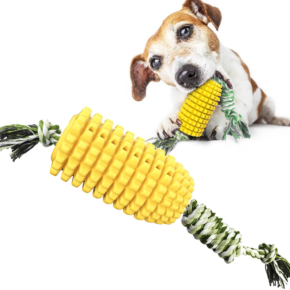 Dog Chew Toy Durable Dog Corn Toy for Dogs Indestructible Tough Rubber Pet Puppy Toy Training Cleaning Teeth with Bite Rope
Dog Chew Toy Durable Dog Corn Toy for Dogs Indestructible Tough Rubber Pet Puppy Toy Training Cleaning Teeth with Bite Rope