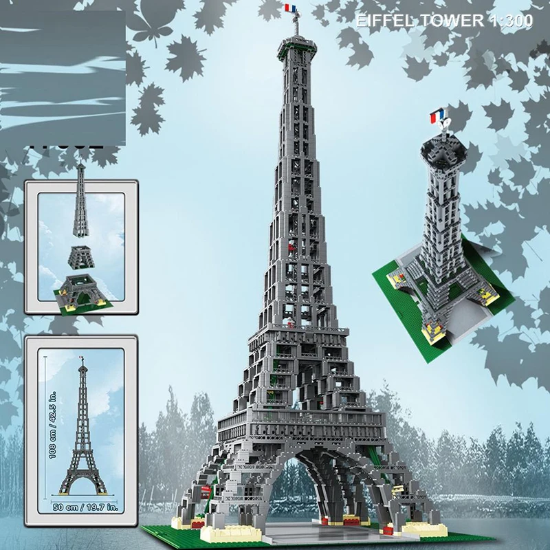 In Stock Eiffel Tower 10181 Famous France Symbol Building Model Christmas Gift For Children And Partner
In Stock Eiffel Tower 10181 Famous France Symbol Building Model Christmas Gift For Children And Partner