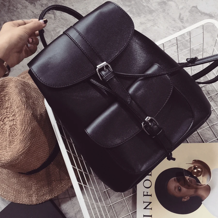 Women's Fashion Backpack Solid Color High Quality PU Leather Backpack School Shoulder Bags for Teenager Girls
Women's Fashion Backpack Solid Color High Quality PU Leather Backpack School Shoulder Bags for Teenager Girls