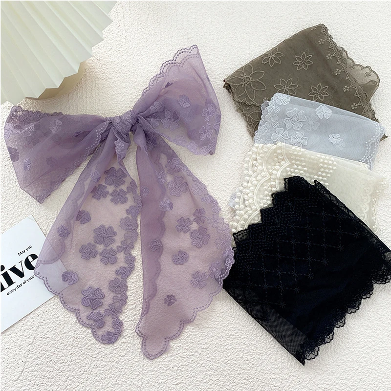 Women Floral Scarf Lace Headband Head Neck Kerchief Scarves Korean Style DIY Bow Neckerchief Wraps Ribbons Scarf Hair Rope
Women Floral Scarf Lace Headband Head Neck Kerchief Scarves Korean Style DIY Bow Neckerchief Wraps Ribbons Scarf Hair Rope