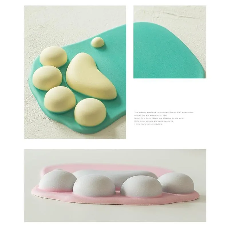 Cute 3D Cat Paw Mouse Pad with Wrist Support Silicone Cushion Rest Fashion Mouse Rests Wrist Comfort Pats P9Y6
Cute 3D Cat Paw Mouse Pad with Wrist Support Silicone Cushion Rest Fashion Mouse Rests Wrist Comfort Pats P9Y6