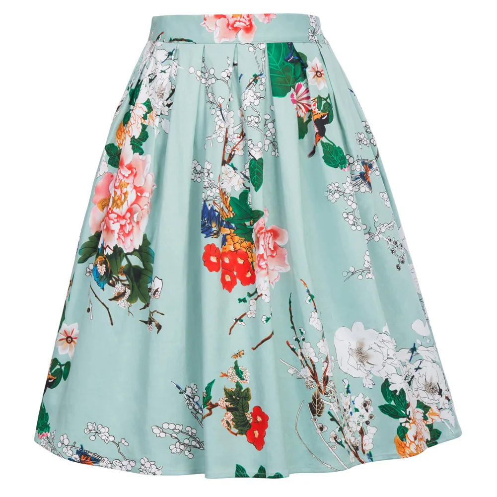 Classical Black Color Women Pleated Skirt Cotton Retro Vintage Floral Pattern/Solid Color A-Line
Classical Black Color Women Pleated Skirt Cotton Retro Vintage Floral Pattern/Solid Color A-Line