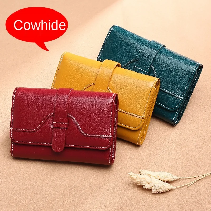 Women's Short Wallet Leather Wallet Two Fold Wallet Korean Mini Cowhide 2021 New Fashion Small Zero Wallet
Women's Short Wallet Leather Wallet Two Fold Wallet Korean Mini Cowhide 2021 New Fashion Small Zero Wallet