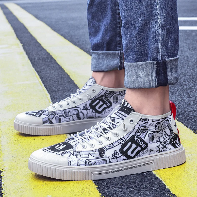 ZEEKSON Personality Men's Canvas Shoes Fashion All-match Casual Shoes Breathable Sports Shoes Youth Comfortable Shoes
ZEEKSON Personality Men's Canvas Shoes Fashion All-match Casual Shoes Breathable Sports Shoes Youth Comfortable Shoes